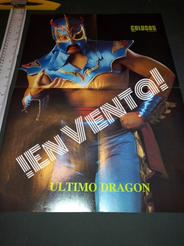 Póster De Lucha Libre Último Dragón Original No Revista 4en1