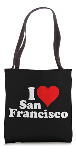 I Corazón Amor San Francisco California Sf Bolsa De Tela