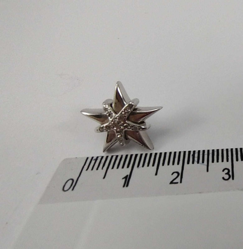 Par De Brincos Ouro 18k 750, Ródio Com Diamantes 5,8g (Usado)