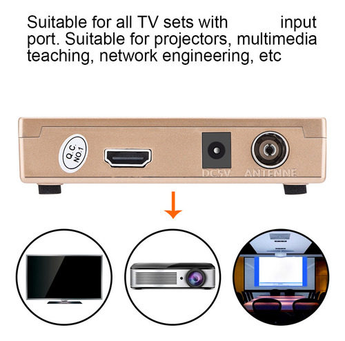 Receptor De Tv Analógico Con Convertidor Rf A Hdmi All Stand