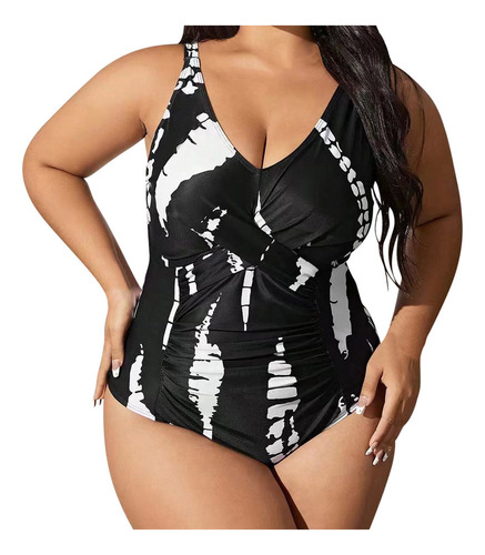 Yy Traje De Baño Bikini De Talla Grande Con Bloques De