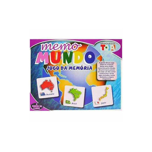 Jogo Memória Memo Mundo - Toia