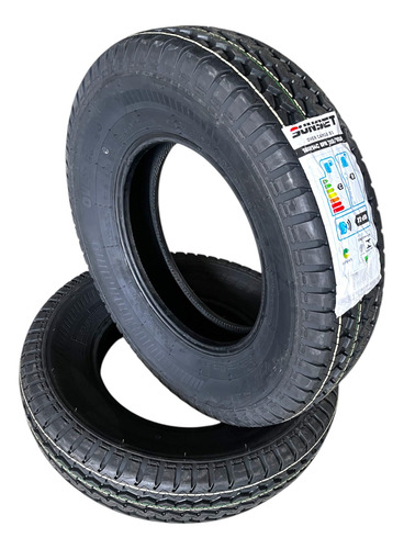 Kit 2 Pneus Sunset 185 R14c 102/100r 8pr Over Cargo