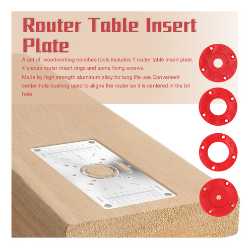 Placa De Inserción Multifuncional Para Mesa De Fresado