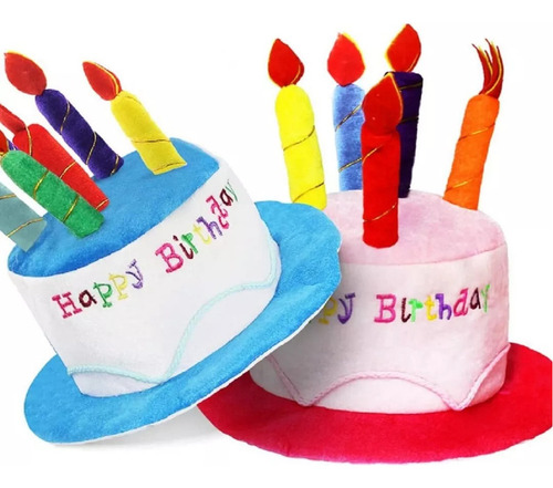 Gorro De Felpa Para Tarta De Fiesta De Cumpleaños, 2 Unidade
