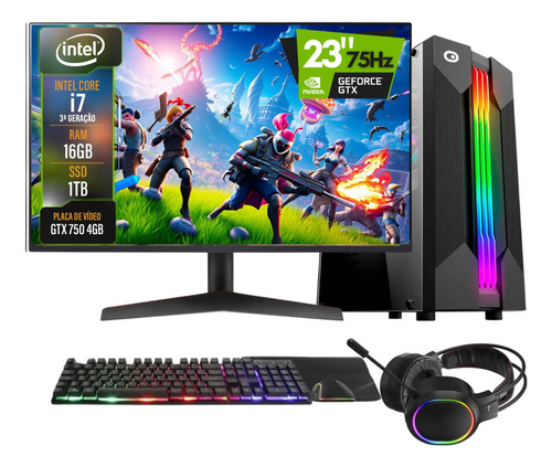 Pc Gamer Completo 2eletro Go I7 16gb 1tb Geforce Gtx 4gb