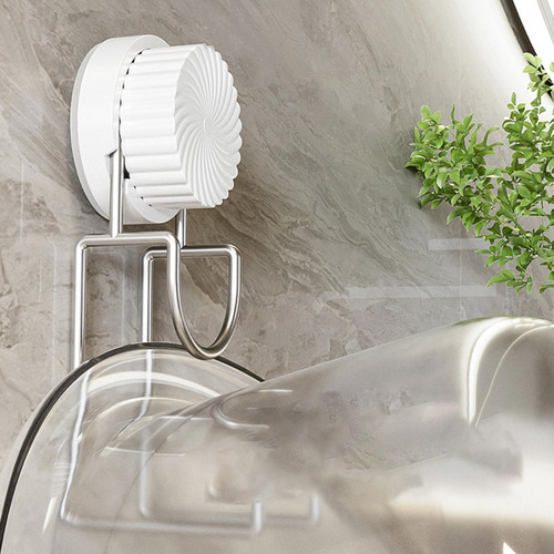 Ventosa De Chuveiro Com Gancho De Chuveiro Giratório Suction