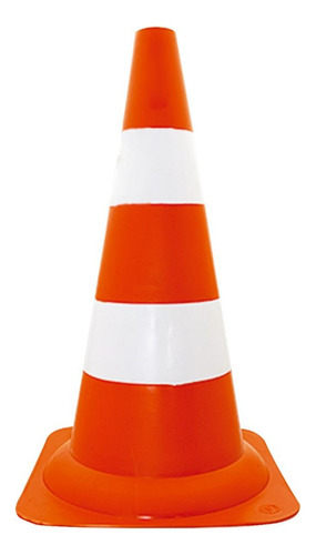 Cone Rigido Prosafety Plastico Laranja/branco  50cm  Wps1914