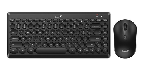 Imagen 1 de 2 de Combo Mini Teclado Y Mouse Portatil Inalambrico Q8000 Genius