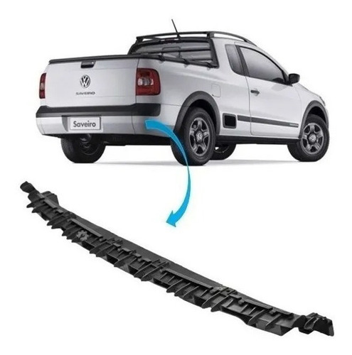 Imagem 1 de 5 de Suporte Guia Parachoque Traseiro Saveiro G5 G6 G7 Originalvw