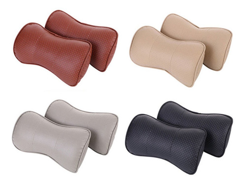 Cuero De La Pu Universal Auto Asiento De Coche Cabeza Cuello