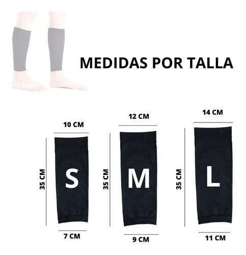 Imagen 2 de 7 de Medias - Mangas Deportivas De Compresion Para Pantorilla