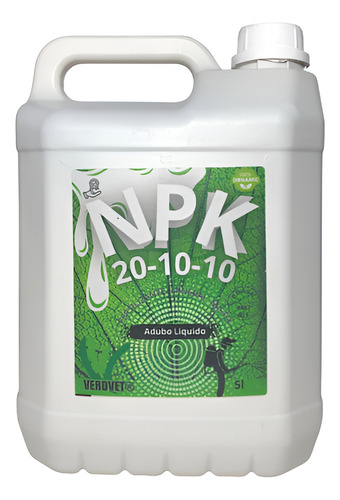 Adubo E Fertilizante Liquido Npk 20-20-20 5l Concentrado