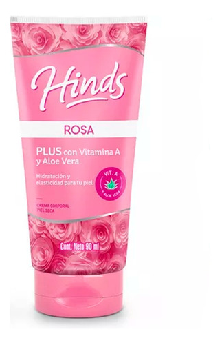 Crema Corporal Piel Seca Rosa 90ml Hinds