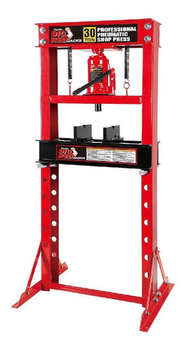 Prensa 30 Toneladas Con Gato Hidraulico Big Red Color Rojo