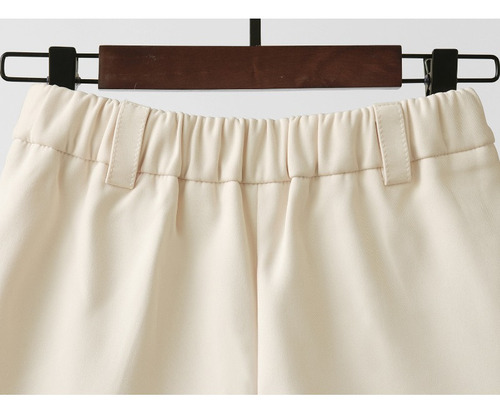 Pantalones Cortos Versátiles Elásticos De Cintura Alta Para