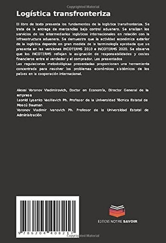 Logistica Transfronteriza: Guia De Estudio De Los Terminos I