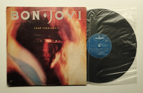Bon Jovi 7800° Fahrenheit Vinilo De Epoca Año 1985 Vg++