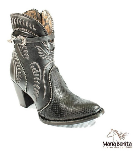 Imagen 2 de 4 de Botin Mujer Cuadra Piton 3f59ph