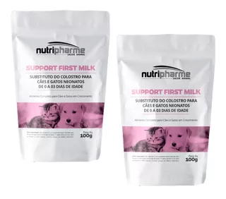 2 Support First Milk 100 G Alimento Cães E Gatos Neonatos
