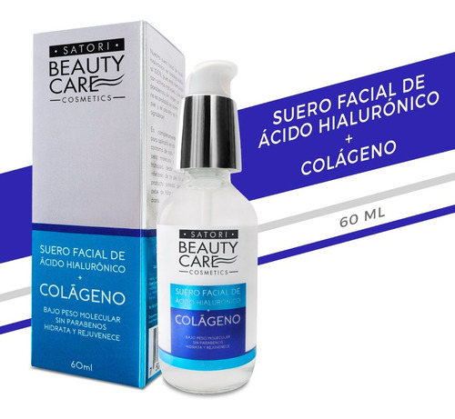 Mayoreo Serum Facial Ácido Hialurónico Y Colágeno Puro 60ml 