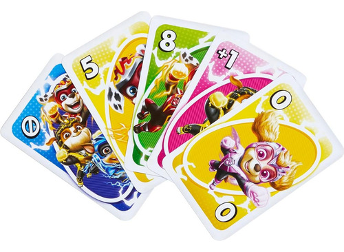 Juego De Cartas Uno Junior Mattel Patrulla Canina 3 Niveles