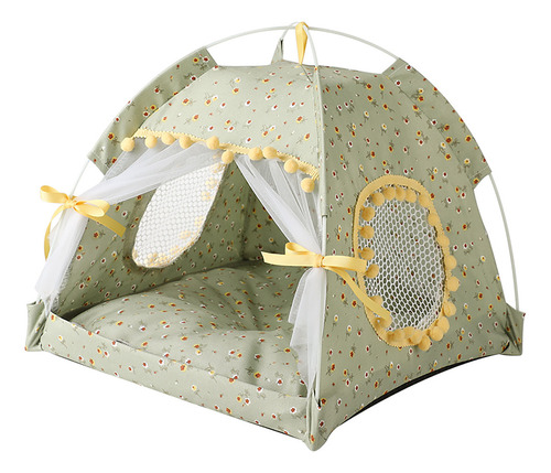 Carpa Para Mascotas, Casa Para Gatos, Semicerrada, Plegable,