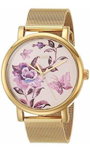 Reloj De Mujer Timex Flores 38mm.