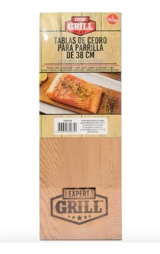 2 Tablas De Cedro Para Ahumar Asar En Parrilla Expert Grill