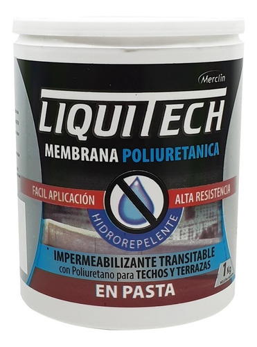 Membrana Poliuretanica Liquitech Blanca Merclin 10kg