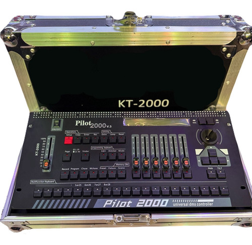 Consola Dmx512 Pilot 2000 V3 36 Canales Case Incluido Rack