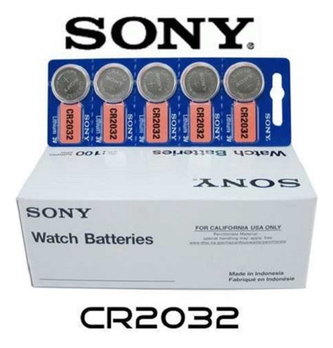 Bateria Cr2032 Sony/murata Lithium 3v Caixa Com 100 Uns