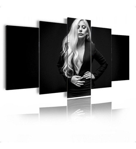 Kit Quadro Decorativo Sala Grande E Quarto Lady Gaga Cantora