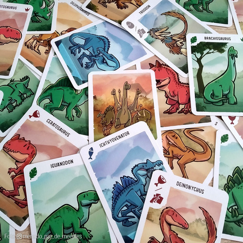 Imagen 5 de 5 de Extinción! Cartas Dinosaurios Juego De Mesa Top Toys
