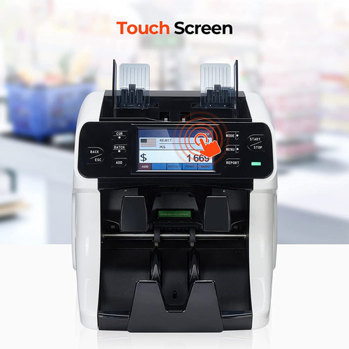 Maquina Detector De Billetes Falsos Detecta Seriales Imprime