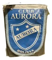 Comprar Banderines De Futbol Grande Pvc Flecos Club Aurora Bolivia