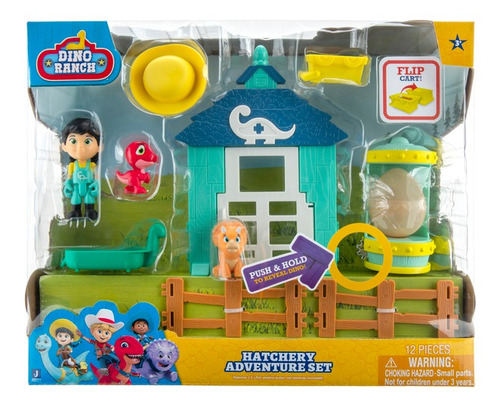 Dino Ranch Hatchery Adventure Set Con Figuras Wabro