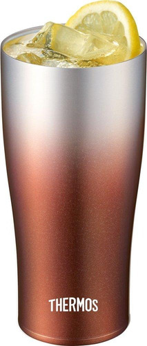 Copo Térmico Thermos Caribe 420ml Inox - Marrom