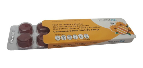 Imagen 2 de 5 de Caramelos De Miel De Abeja Y Mentol, Caja Con 12 Pz