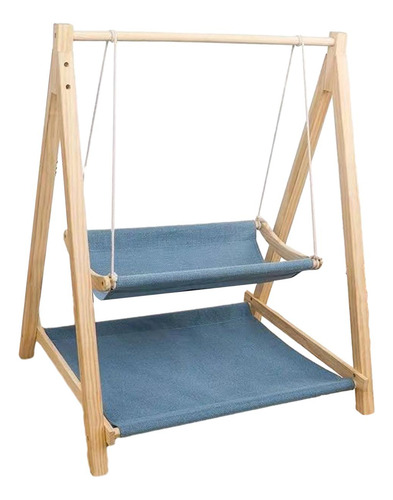 Hamaca Para Mascotas, Cama Elevada Para Azul De Doble Capa