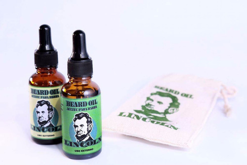 Imagen 1 de 9 de Aceite Para Barba Lincoln Crecimiento,nutre,fortalece,eeuu