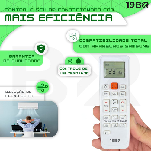 Controle Para Ar Condicionado Samsung Split Virus Doctor Inverter
