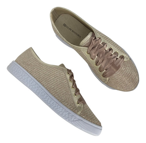 Imagen 6 de 10 de Tenis Para Mujer Felipe Rentería Sneaker Moda Casual