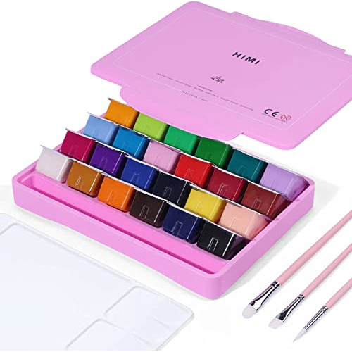 Set De Pintura Gouache Himi, 24 Colores X 30 Ml, Diseñ...