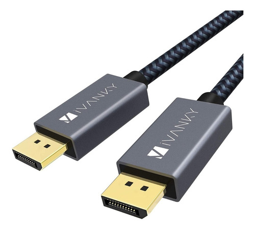 Ivanky 4k Displayport 1.2 Cable De Nailon Trenzado 4k 2metro