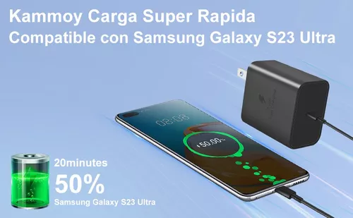 Cargador Carga Rápida Tipo C 45w Para Samsung S23 Ultra S23