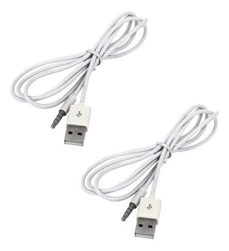 Conector De Audio Auxiliar De 3,5 Mm A Cable Usb 2.0, 2 Unid