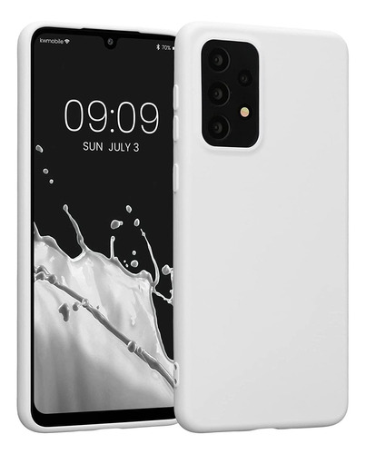 Funda De Silicona Para Samsung A33 5g Blanco Matte