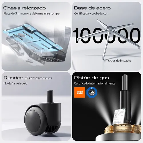 Silla De Oficina Ergonómica Ejecutiva OUO T70 Color Negro