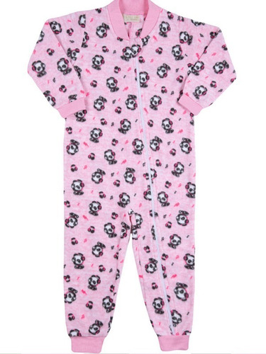 Pijama Macacão Com Zíper Em Soft Panda Tam 1 A 14 - Vrasalon
